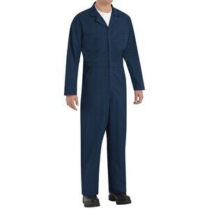 RED KAP canvas zip front carpenter  coveralls 58